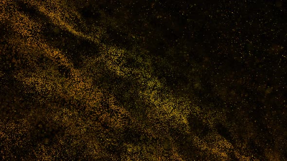 Gold Particles Glow Background Loop alt