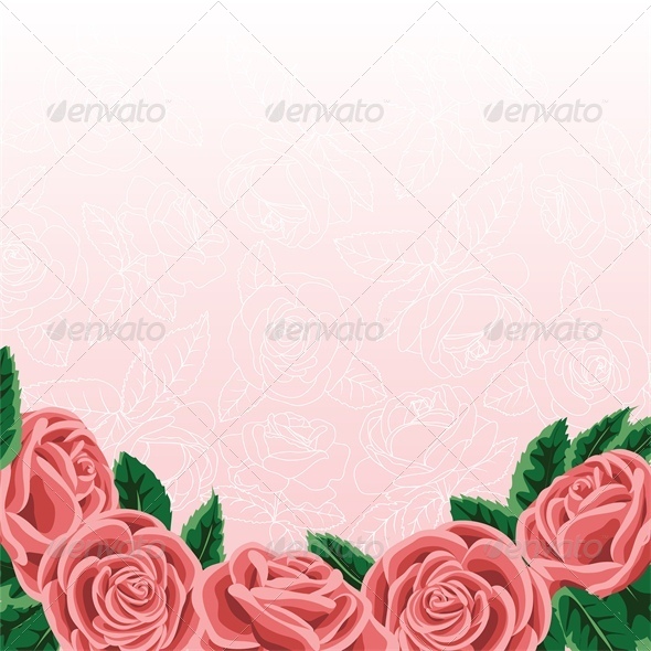 Template for Wedding Invitation or Greeting Card - Flourishes / Swirls Decorative
