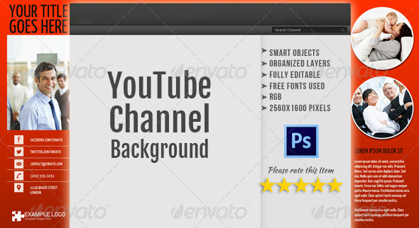 Corporate YouTube Channel Background Template 3 - YouTube Social Media