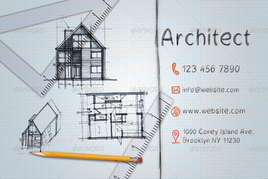 architect business card