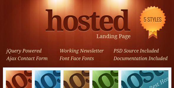 Hosted Landing Page
