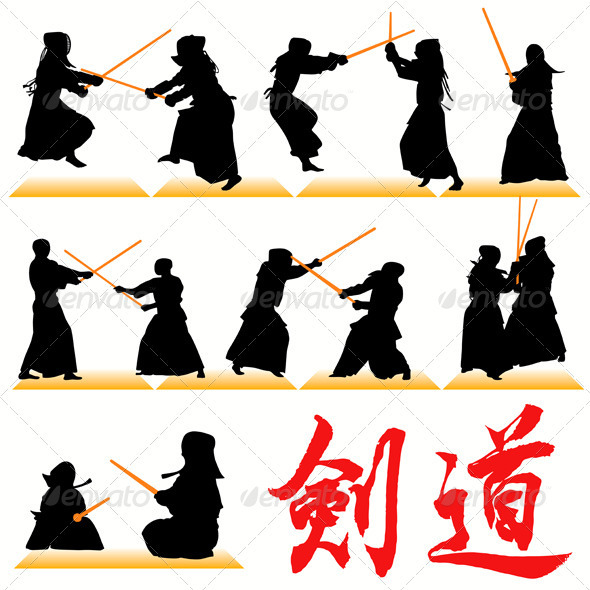 Kendo Silhouettes