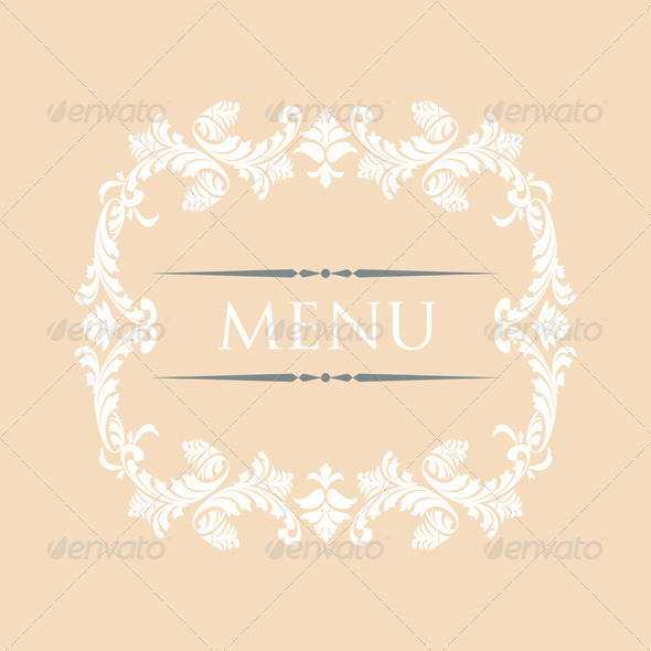 Vintage Menu Cover Design