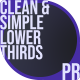 Clean &amp; Simple Lower Thirds - VideoHive Item for Sale