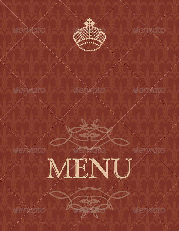menu cover design