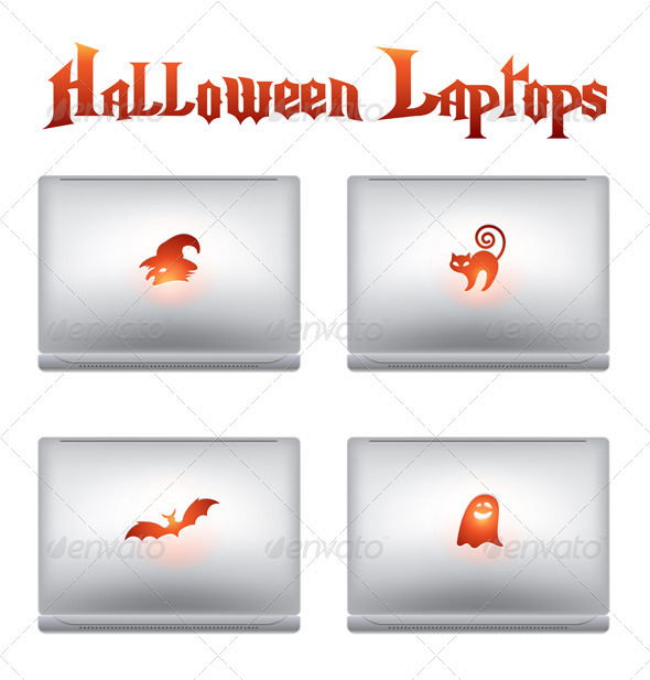 Halloween creative design laptops - Halloween Seasons/Holidays