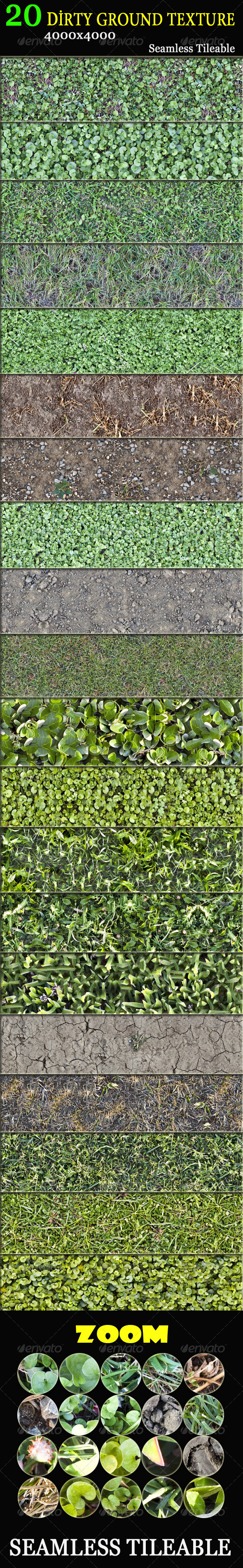20 Dirty Ground Textures - Nature Textures