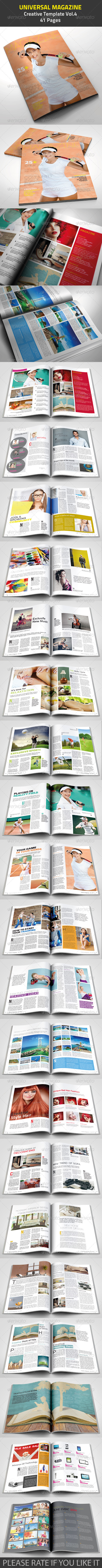 A Universal Magazine Template - Magazines Print Templates