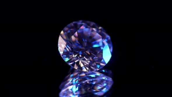 Large Diamond on Reflective Surface