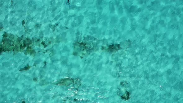 Aerial View of Snorkeling in the Caribbean Sea Near the Sinked Ship alt