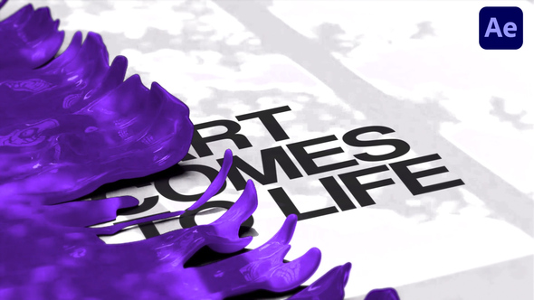 Bold Paintworks Typography Intro Openers template preview