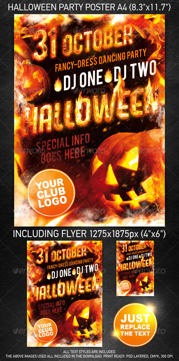 Halloween Party Template - Clubs & Parties Events