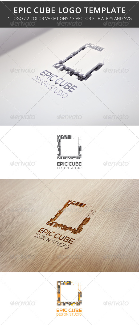 Epic Cube Logo Template - Abstract Logo Templates