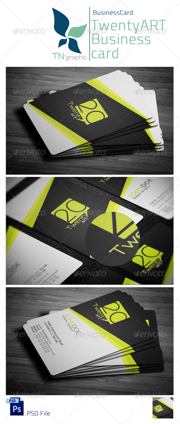 Twenty art Business card - Creative Business Cards