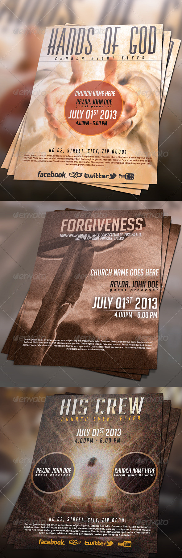 Church Flyer/Poster Bundle 01 - Church Flyers
