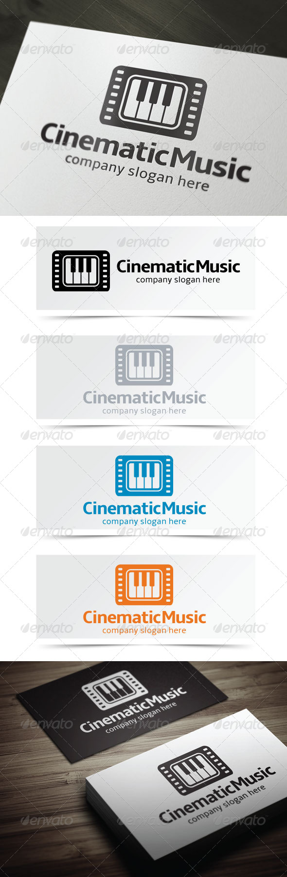 Cinematic Music - Objects Logo Templates