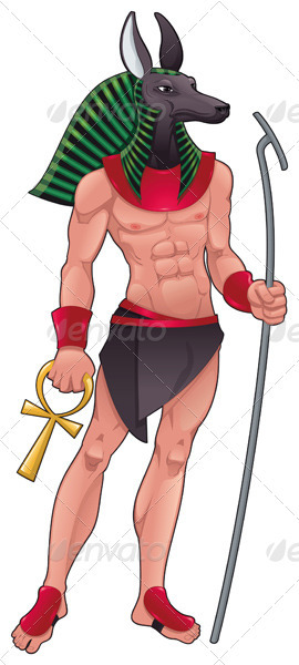 Anubis, Egyptian god. - Monsters Characters