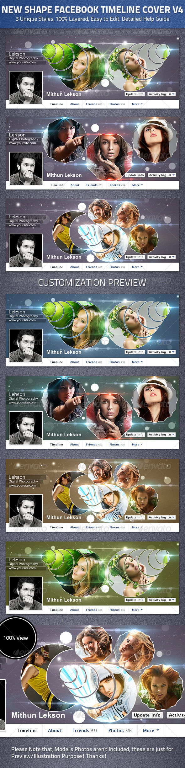 New Shape Facebook Timeline Cover V4 - Facebook Timeline Covers Social Media