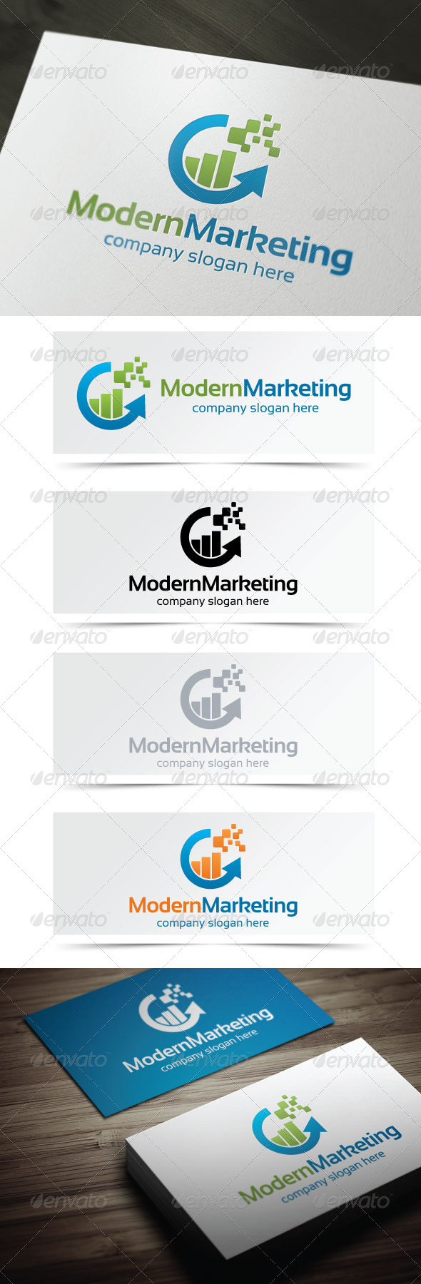 Modern Marketing - Symbols Logo Templates