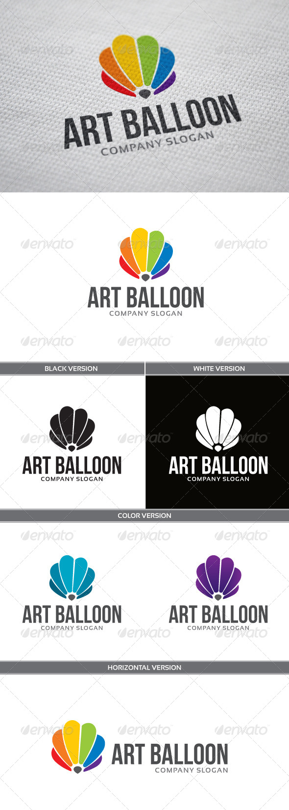 Art Balloon Logo - Objects Logo Templates