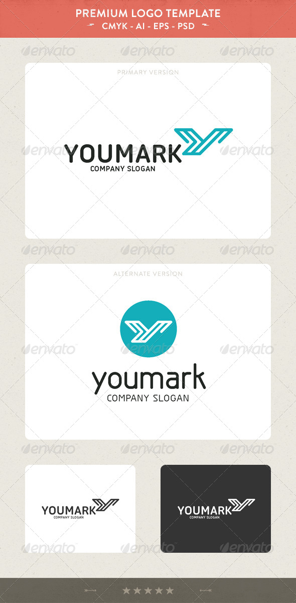 YouMark - Y Letter Logo - Letters Logo Templates