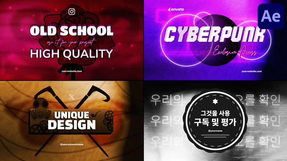 Creative Typography | After Effects Titles template preview