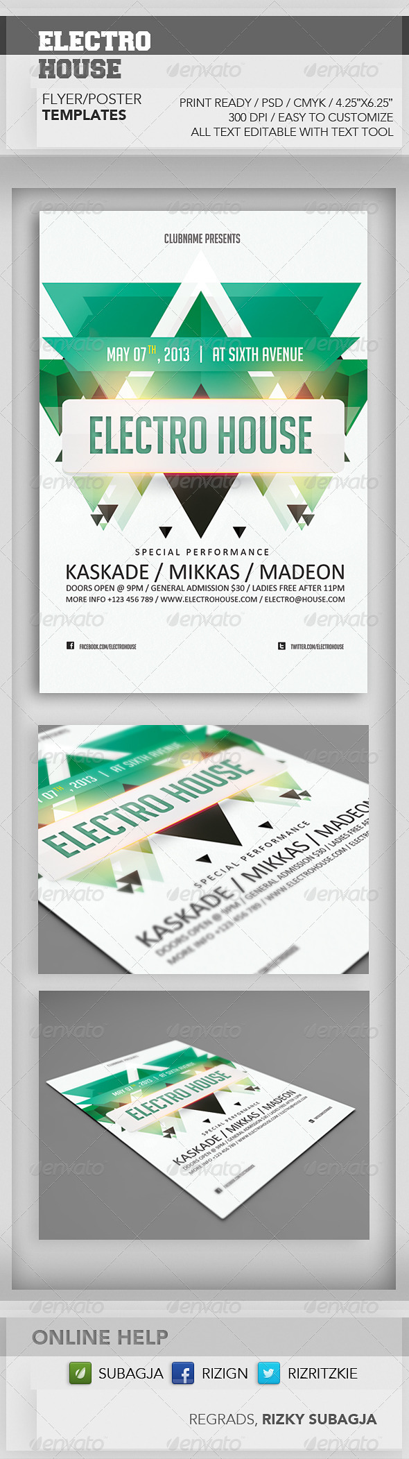 Electro House Flyer - Events Flyers