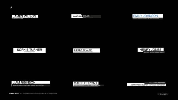 Lower Thirds 6.0 | After Effects Titles template preview