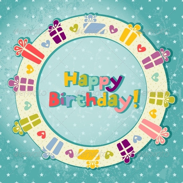 Vector Greeting Card - Birthdays Seasons/Holidays