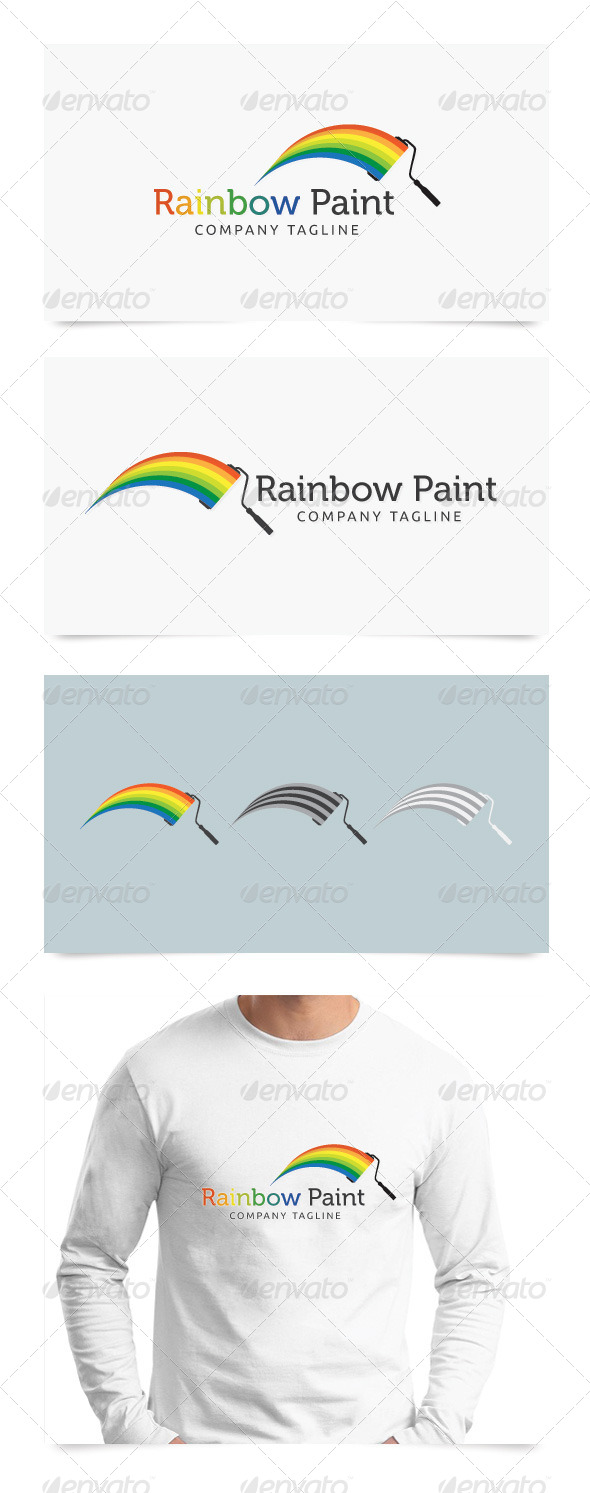 Rainbow Paint - Symbols Logo Templates