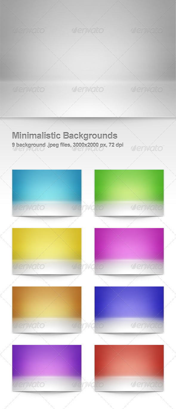 9 Minimalistic Backgrounds - Backgrounds Graphics