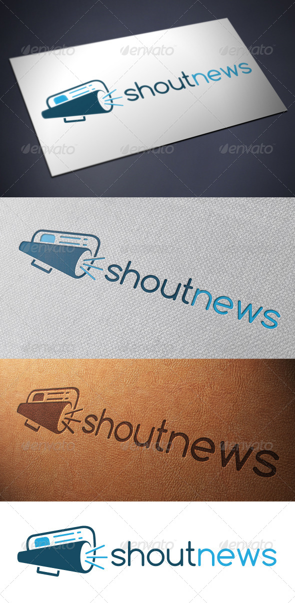 Shout News Logo Template - Objects Logo Templates