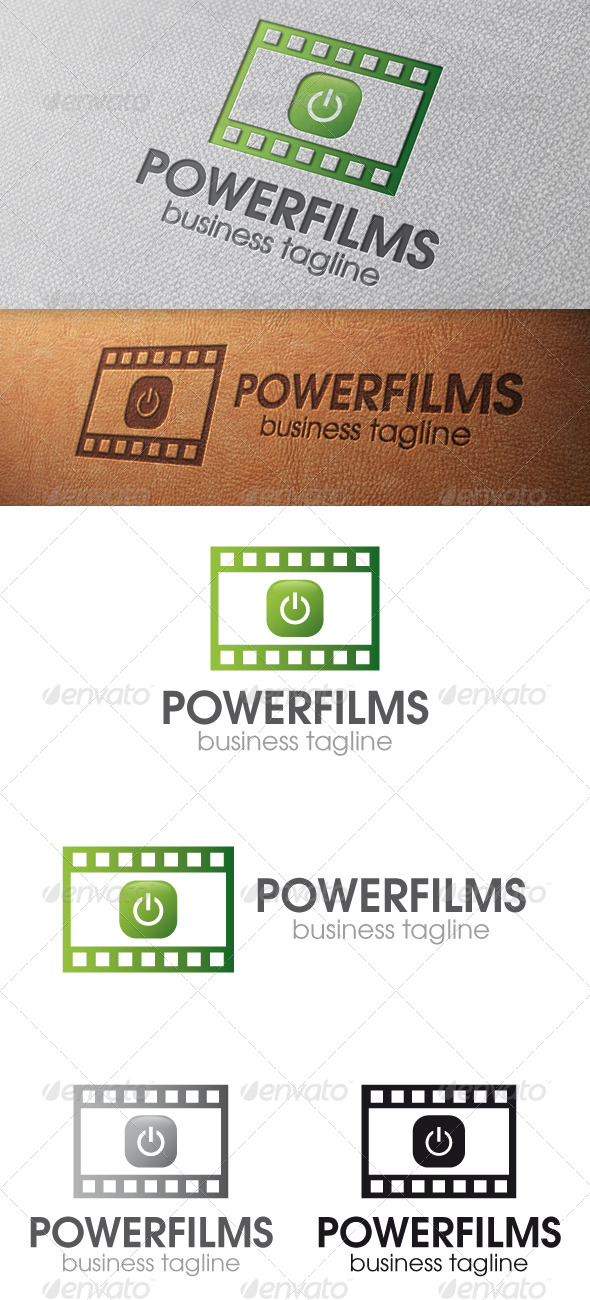 Power Films Logo Template - Objects Logo Templates