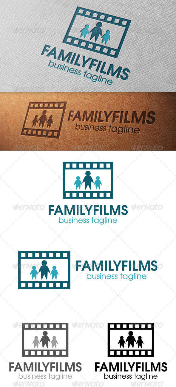 Family Films Logo Template - Humans Logo Templates