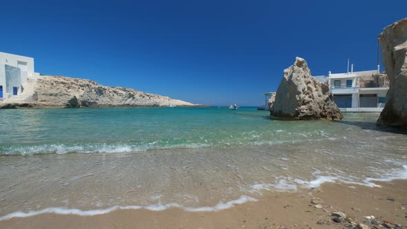 The Beach of Mitakas in Milos, Greece alt