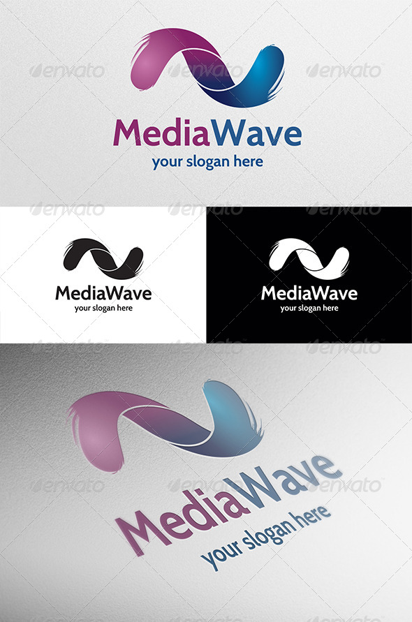 Media Wave - Abstract Logo Templates