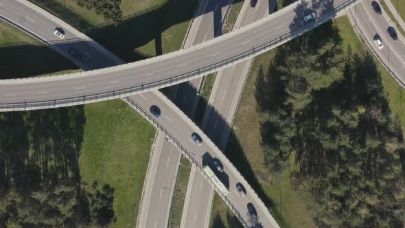Highway Interchange with Bridges