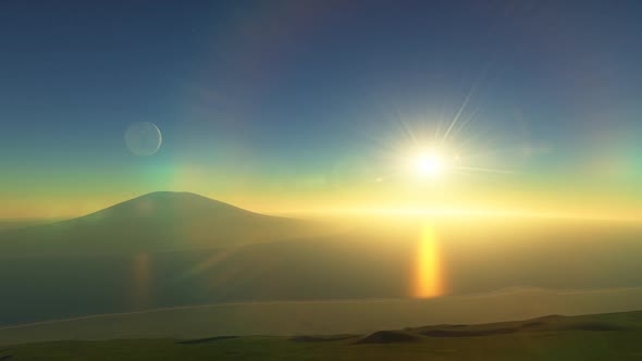 Space Background - Rocky Exoplanet alt