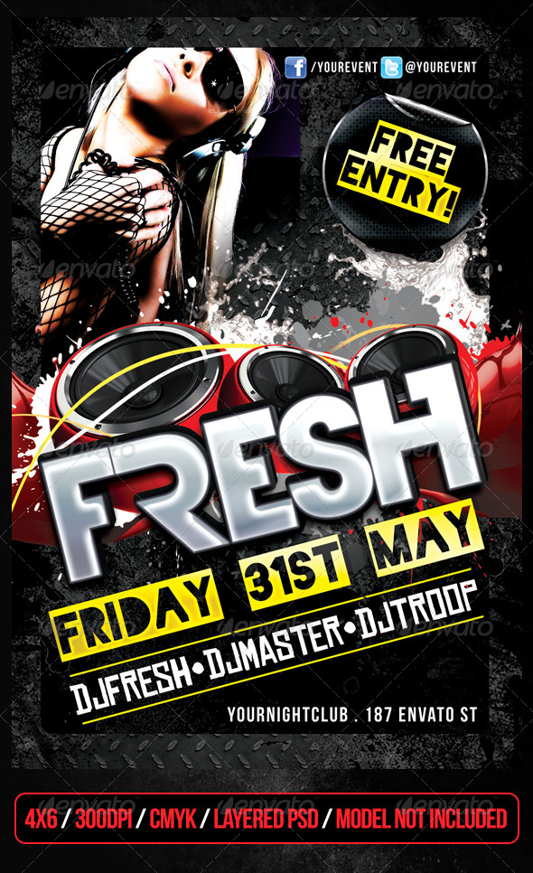 Fresh Club Flyer - Clubs & Parties Events