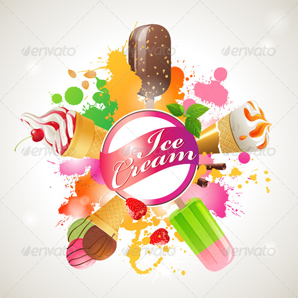 Ice Cream Mix - Food Objects