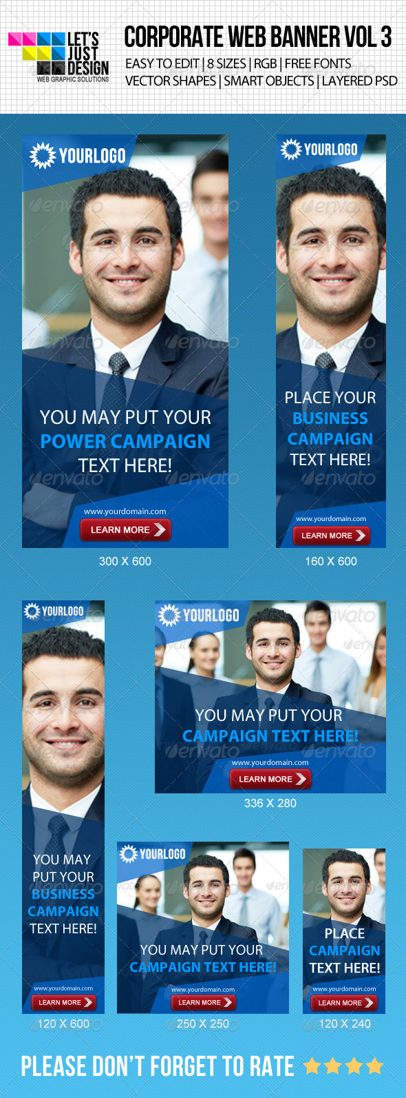 Corporate Web Banner Vol 3 - Banners & Ads Web Elements