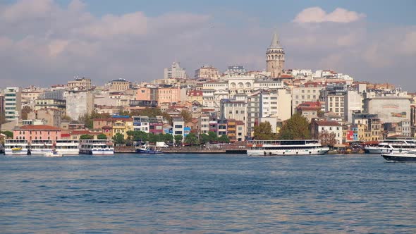 Galata Tower and Golden Horn Bay alt