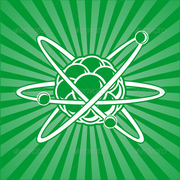 Atom with Nucleus - Backgrounds Decorative