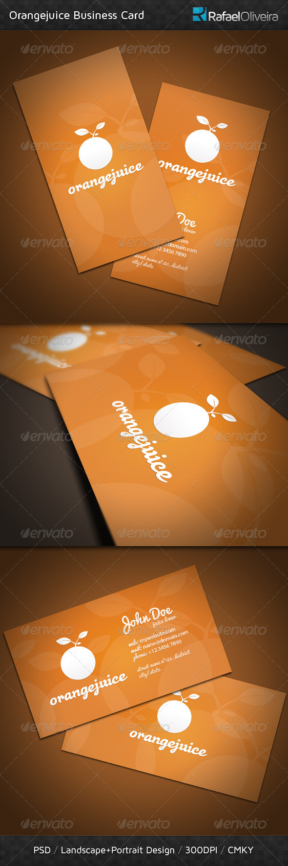 Orangejuice Business Card - Corporate Business Cards