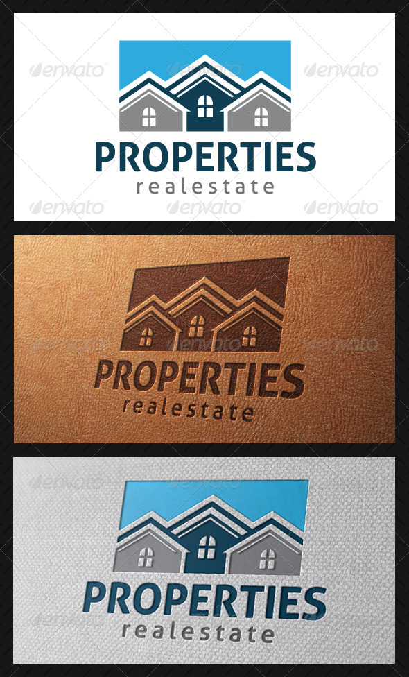 Properties Logo Template - Buildings Logo Templates