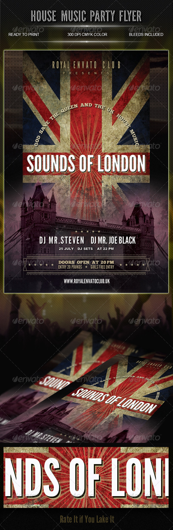 House Music Party Flyer - Clubs & Parties Events