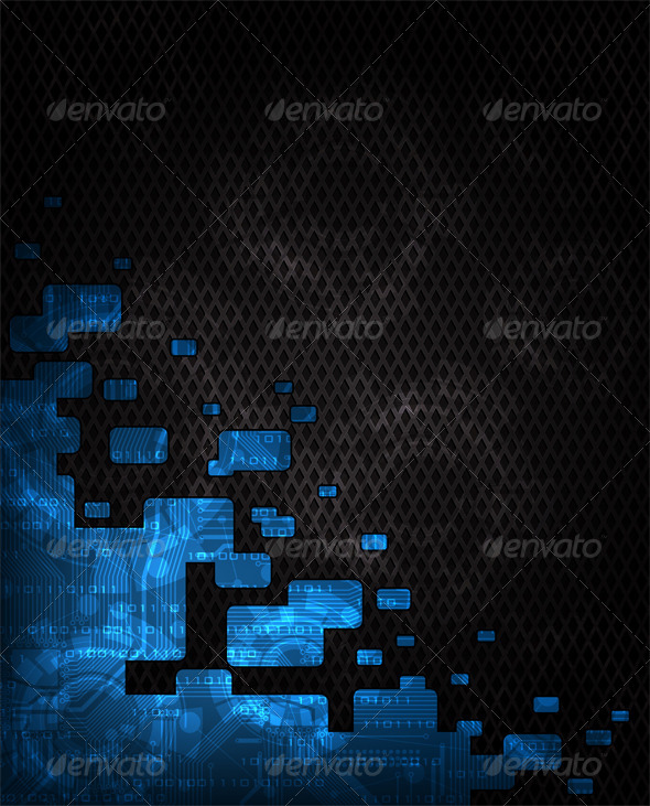 Modern Technology Theme Background - Technology Conceptual