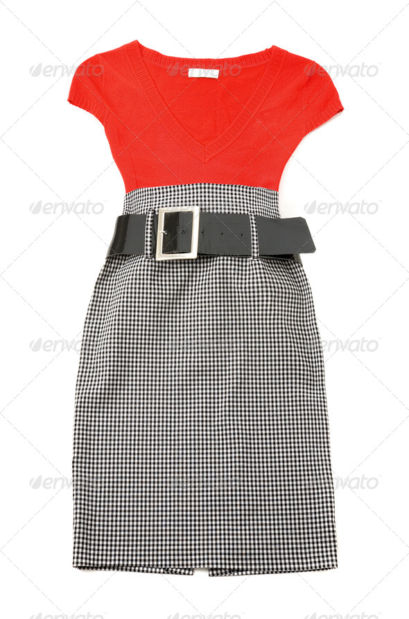 High waist rockabilly pencil skirt fashion look - Stock Photo - Images