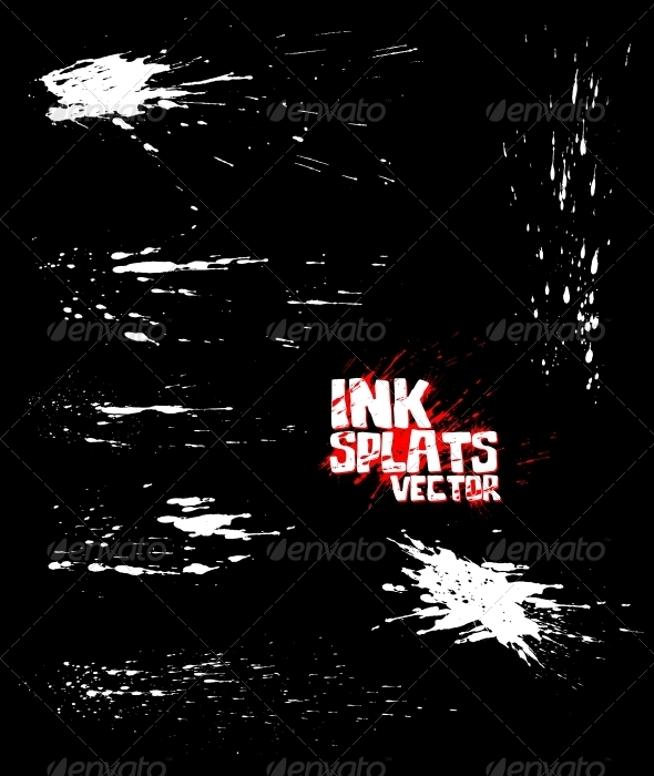 Ink Splats Vector - Miscellaneous Conceptual