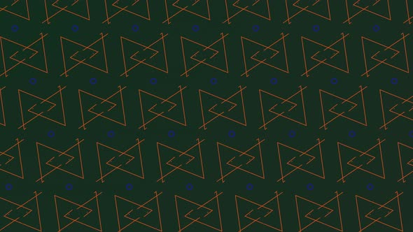 Geometric green pattern 4k motion animation where lines and shapes intersect with each other to form alt